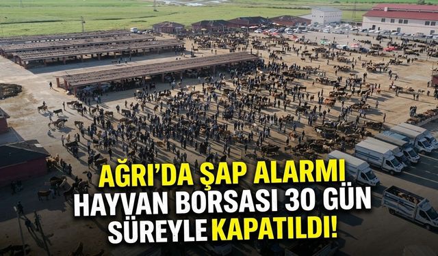 Ağrı’da Şap Alarmı Hayvan Borsası 30 Gün Süreyle Kapatıldı