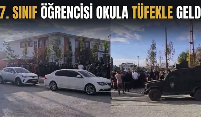 7. Sınıf Öğrencisi Okula Tüfekle Geldi