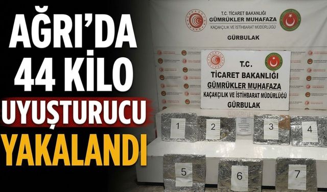 Ağrı’da 44 Kilo Uyuşturucu Yakalandı