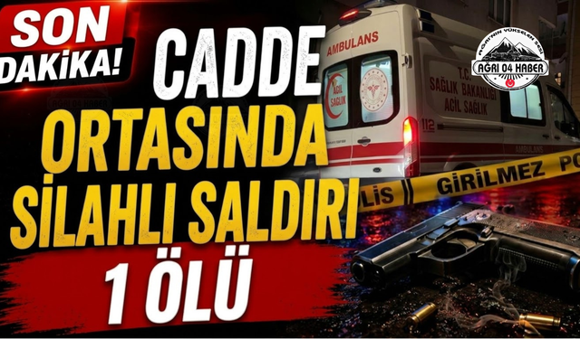 Cadde Ortasında Silahlı Saldırı 1 Ölü