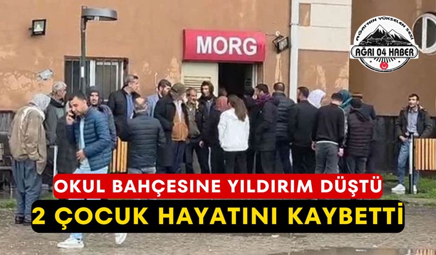 Okul Bahçesine Yıldırım Düştü 2 Çocuk Hayatını Kaybetti