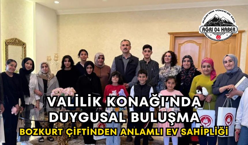 Valilik Konağı’nda Duygusal Buluşma Bozkurt Çiftinden Anlamlı Ev Sahipliği