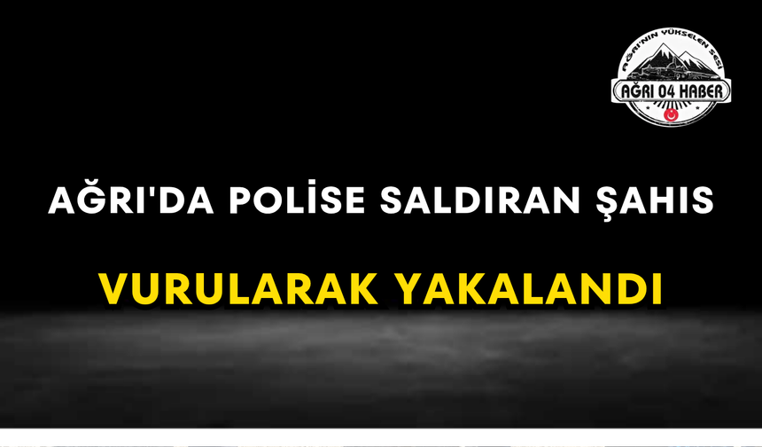 Ağrı'da Polise Saldıran Şahıs Vurularak Yakalandı