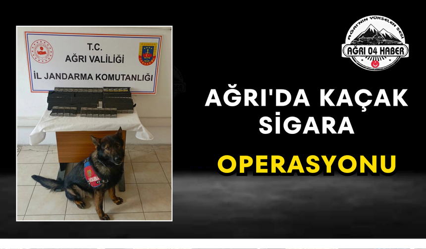 Ağrı'da Kaçak Sigara Operasyonu