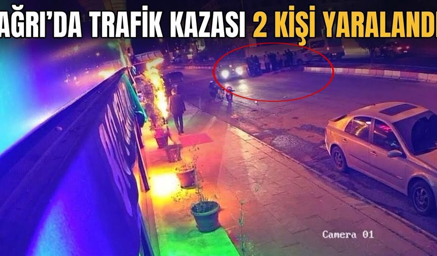Ağrı'da Trafik Kazası 2 Kişi Yaralandı