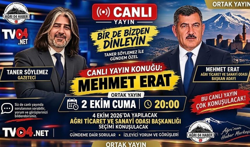 Mehmet Erat, 'Bir de Bizden Dinleyin' Programına Konuk Oluyor