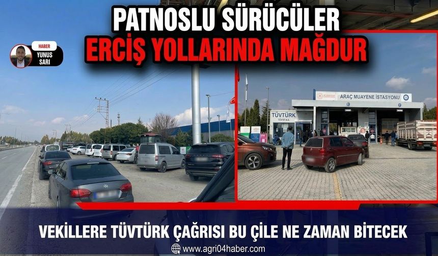 Patnoslu Sürücüler Erciş Yollarında Mağdur!